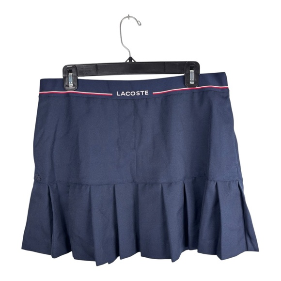 Lacoste Dresses & Skirts - Lacoste Skirt Womens 10 Navy Blue Pleated Wool Blend Tennis Golf EU 42 Pockets